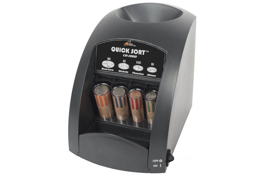 Royal Sovereign CO-1000 Fast Sort CO-1000 One-Row Coin Sorter, Pennies Through Quarters
