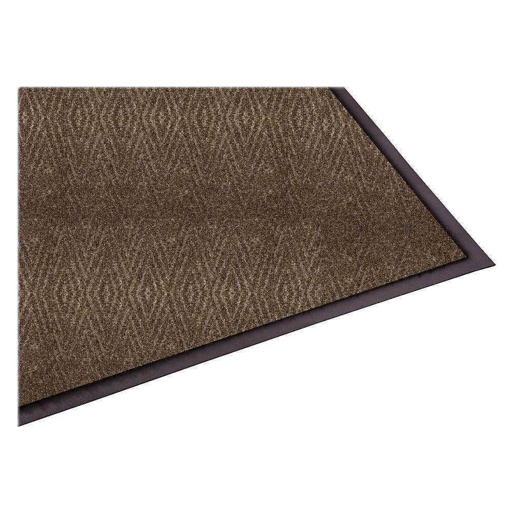 Genuine Joe Dual Rib Indoor Mat f/Hard Surface 3'x5' Chocolate 02400