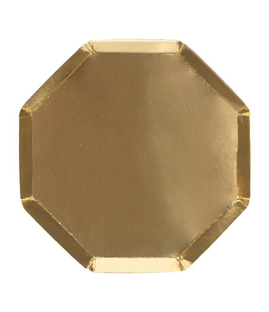 Meri Meri 8-Pack Gold Party Side Plates