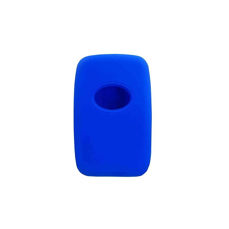 Autotech Remote Key Silicone Rubber Keyless Entry Shell Case Fob and Key Skin Cover fit for Toyota 4runner Venza Avalon Land Cruiser Camry Prius 1 Pair Blue