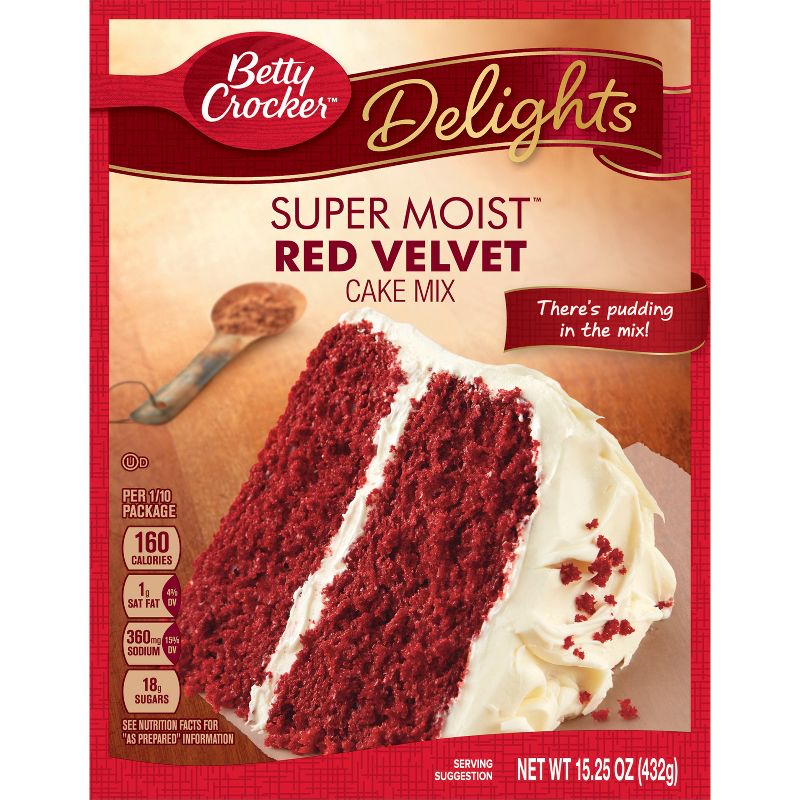 Betty Crocker Super Moist Red Velvet Cake Mix - 15.25oz
