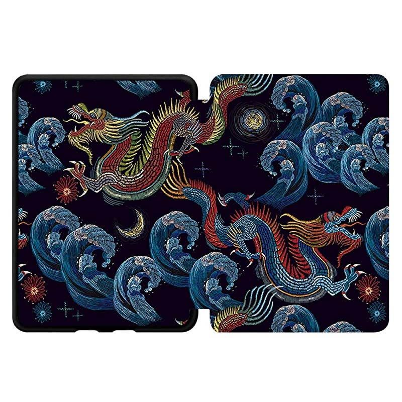 Painting Case for All-New Kindle (10th Gen - 2019 Release only&mdash;Will not fit Kindle Paperwhite or Kindle Oasis), Black Dragon