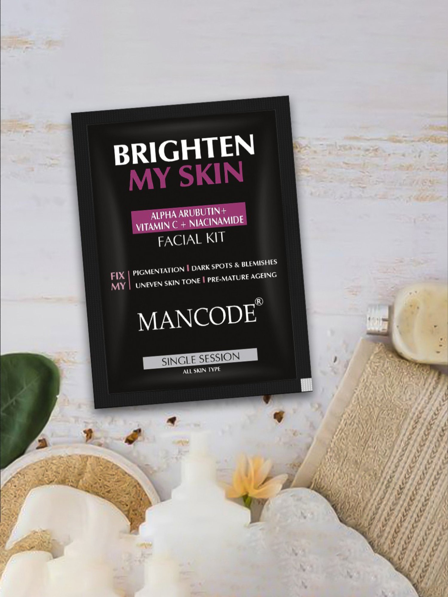 Mancode Brighten My Skin Facial Kit