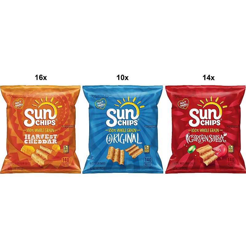 Sunchips Multigrain Chips Variety Pack - 40ct