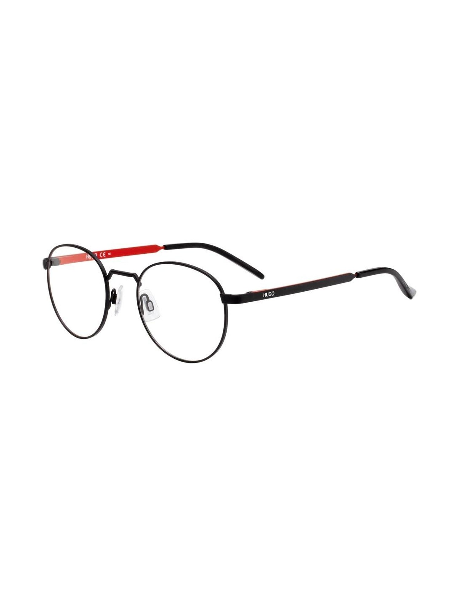 HUGO Black Oval Eye Frames for Men