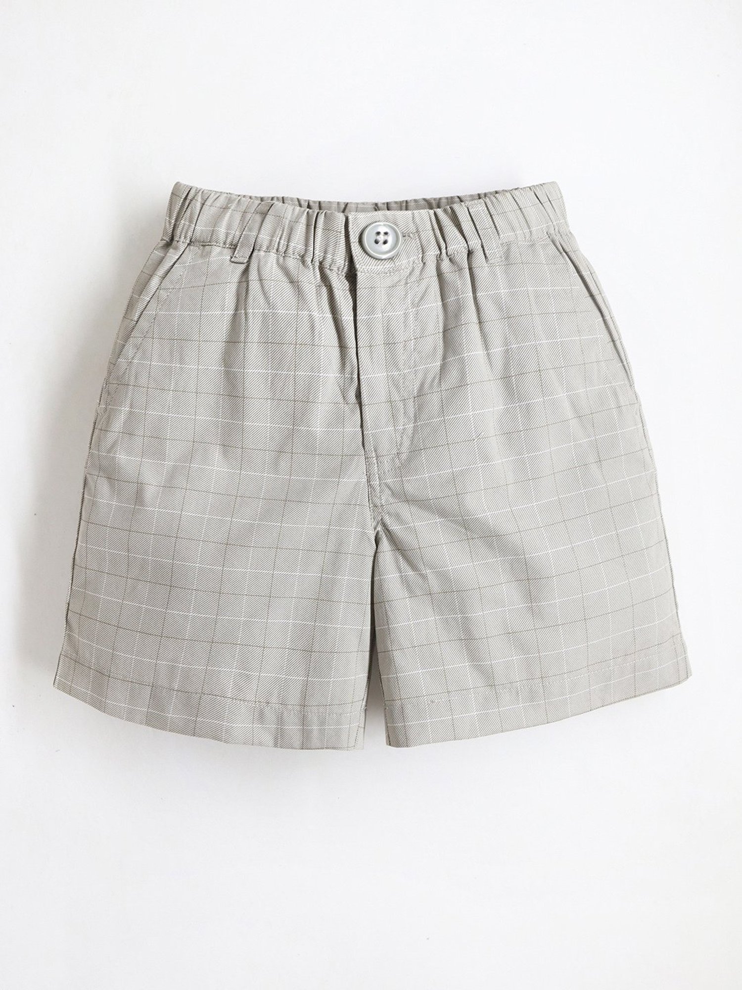 Cherry Crumble By Nitt Hyman Kids Grey Checks Shorts