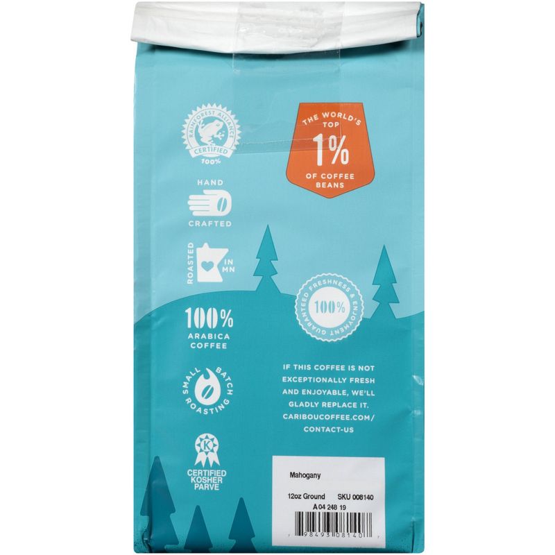 Caribou Coffee Mahogany Dark Roast Ground Coffee - 12oz