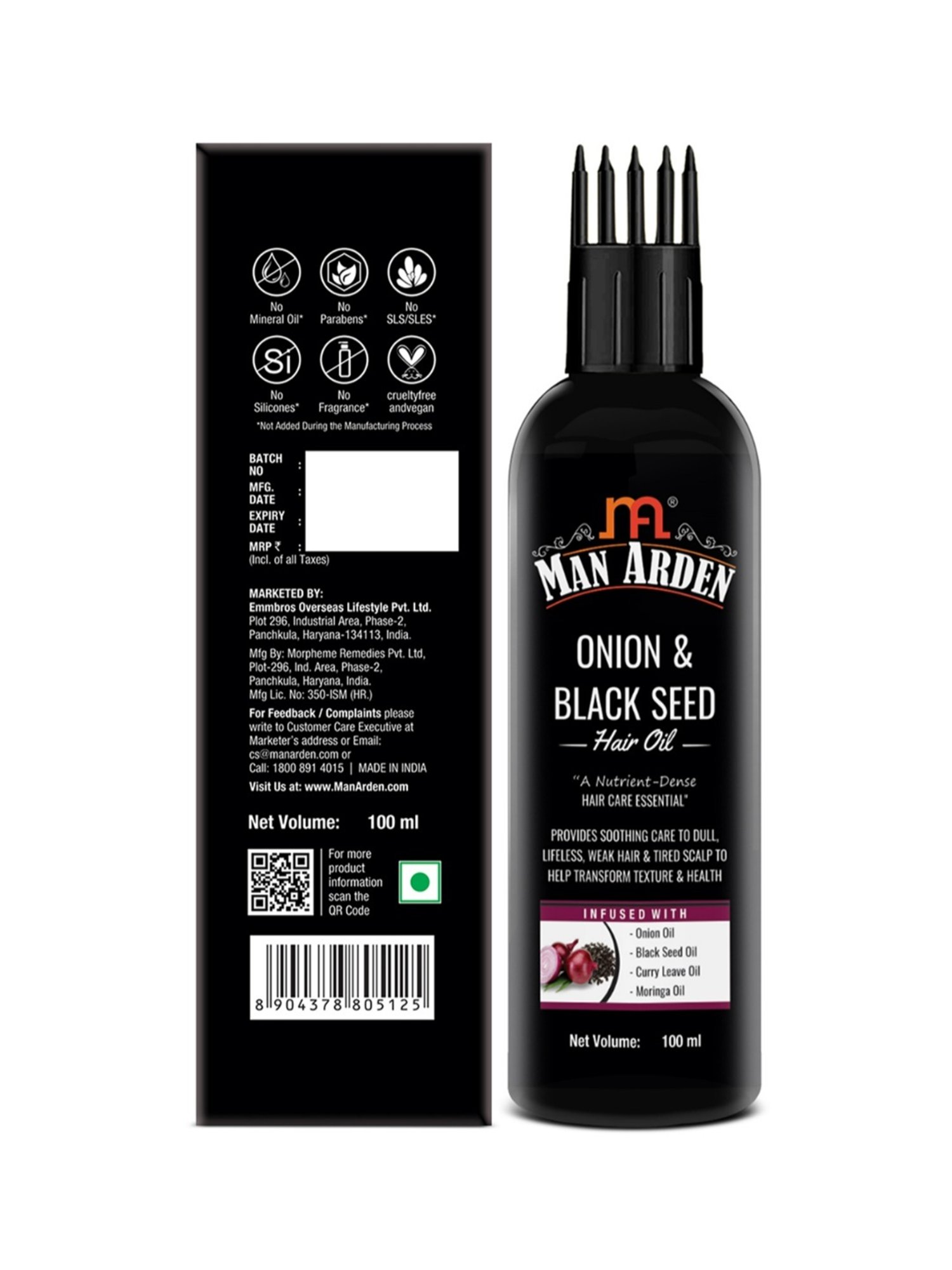 Man Arden Onion & Black Seed Hair Oil - 100 ml