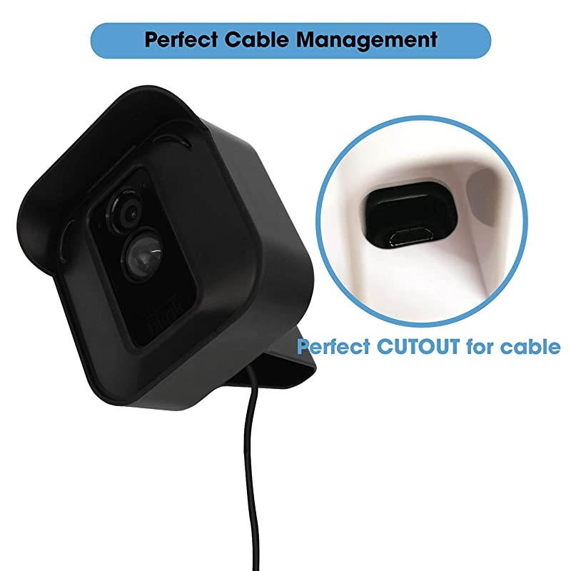 Hard Case for Blink XT 2 Camera wMount Bracket Black 2 pcs Blink XT Covers wGlarereducing Hood Blink XT Camera Cover Case NOT for 2020 New Blink IndoorOutdoor Cam by