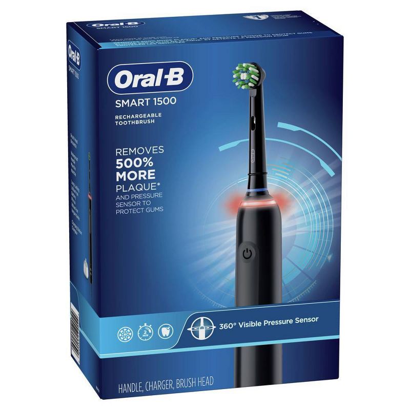Oral-B Smart 1500 Electric Rechargeable Toothbrush - Black