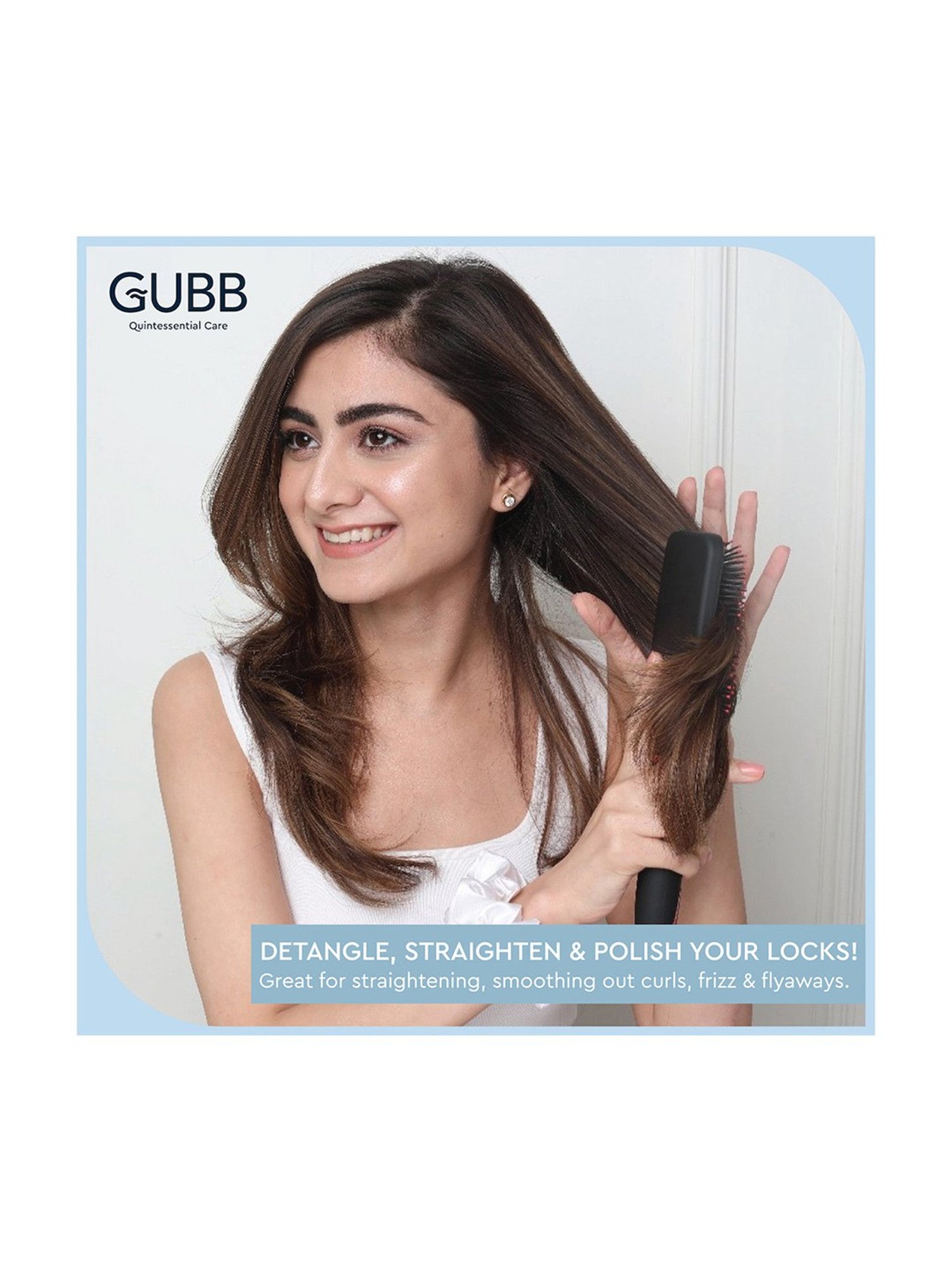 GUBB Paddle Brush for Hair Styling, Cushioned Medium Hair Brush - Vogue Range