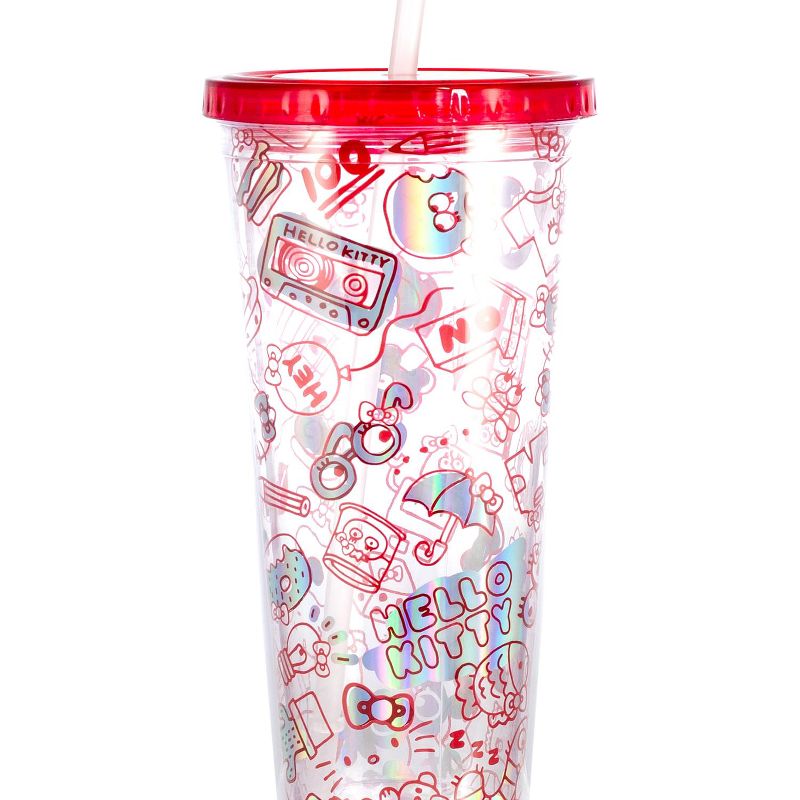Seven20 Hello Kitty Doodles 22oz Carnival Cup with Straw & Lid