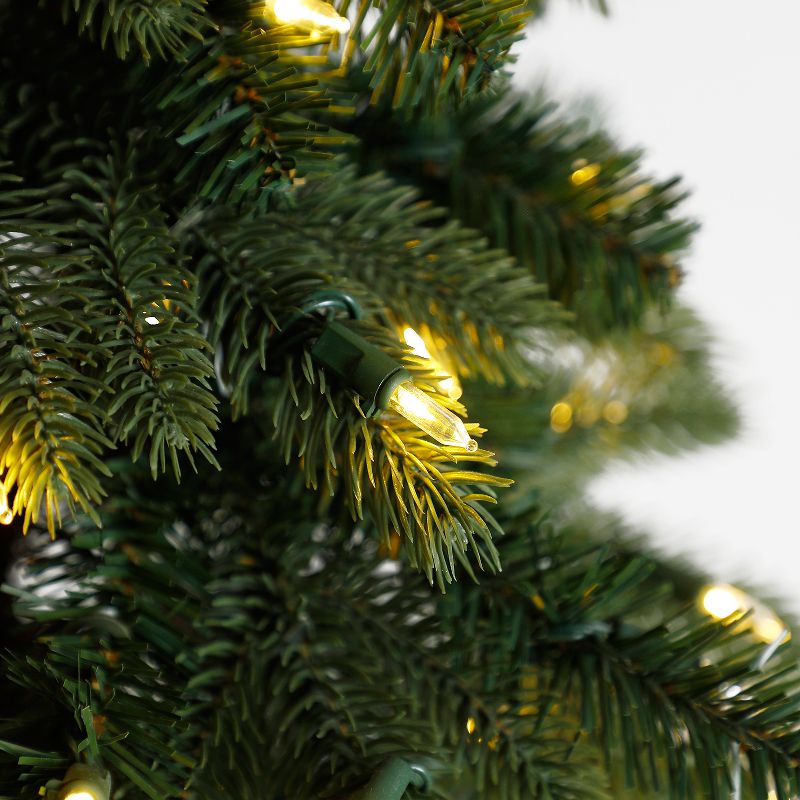 Home Heritage True Bark 3 Foot & 5 Foot Twin Christmas Trees with White Lights