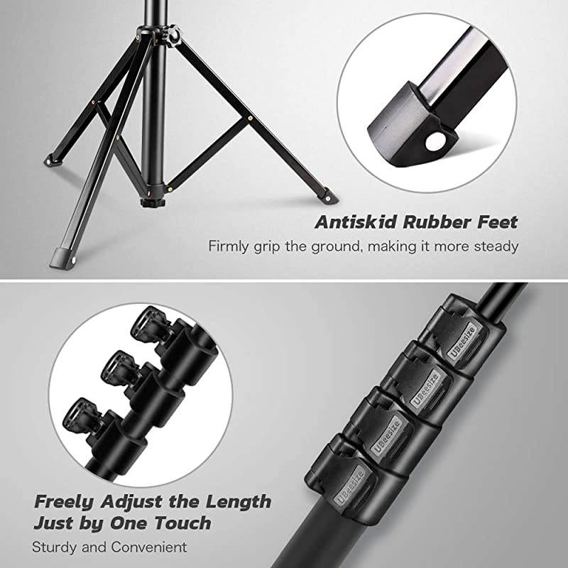 54inch Selfie Stick Tripod Detachable and Extendable Phone Tripod for Cell Phone Compatible with Smartphone Includes Wireless Remote Cell Phone Holder and Gopro Adapter