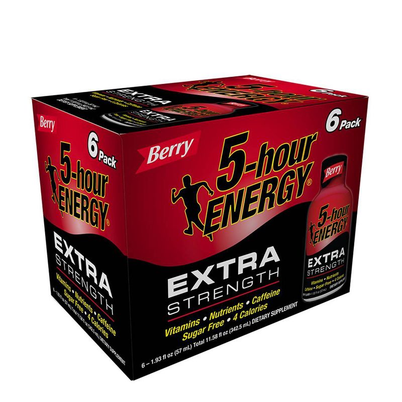 5 Hour Energy Extra Strength Shot - Berry - 6pk