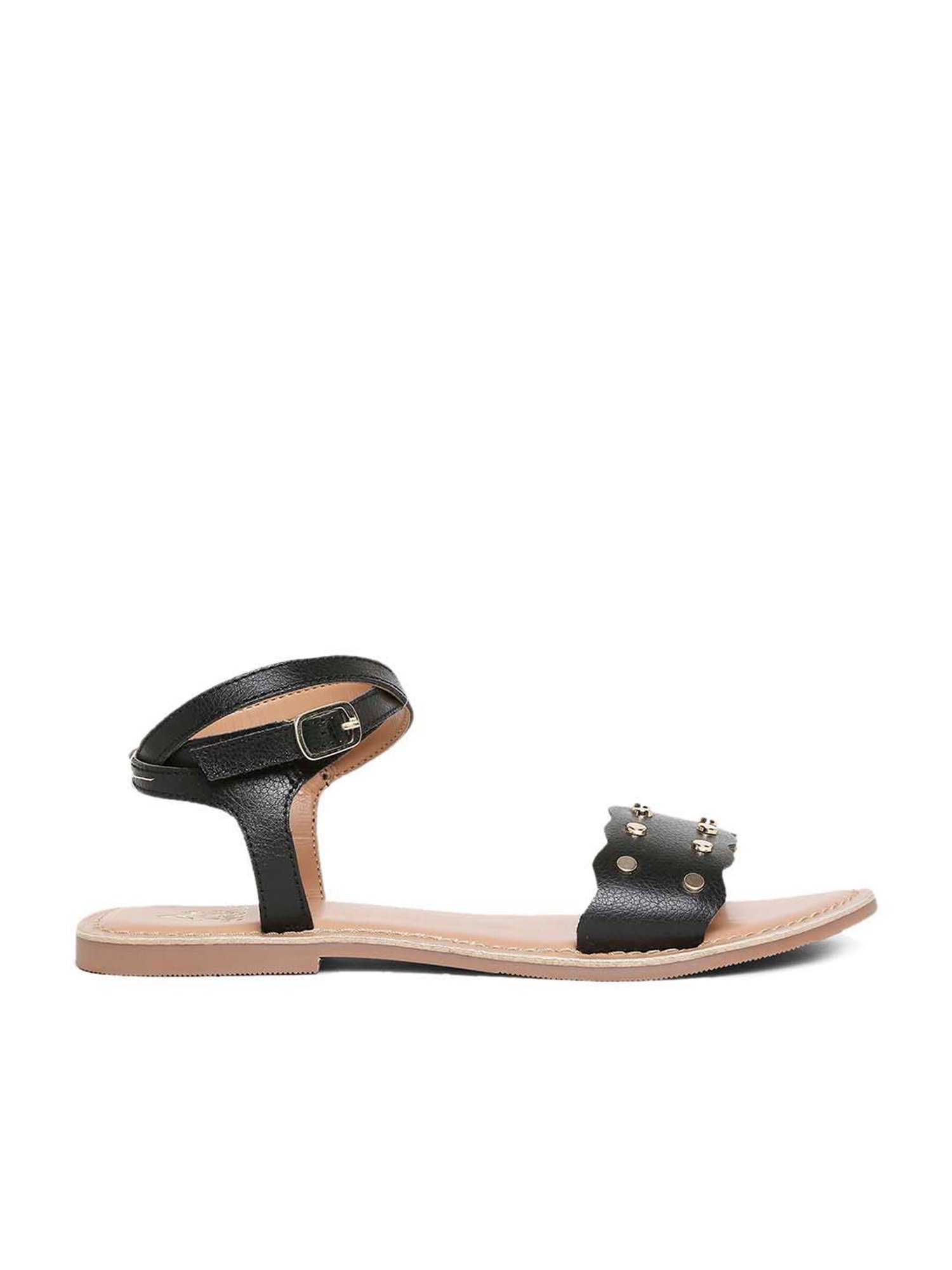 Tao Paris Women's Black Ankle Strap Sandals