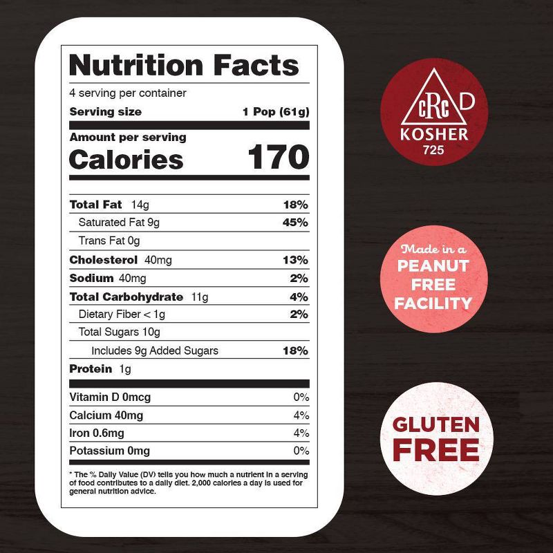 JonnyPops Chocolate-Dipped Vanilla with Fresh Cream Frozen Pops  - 4ct