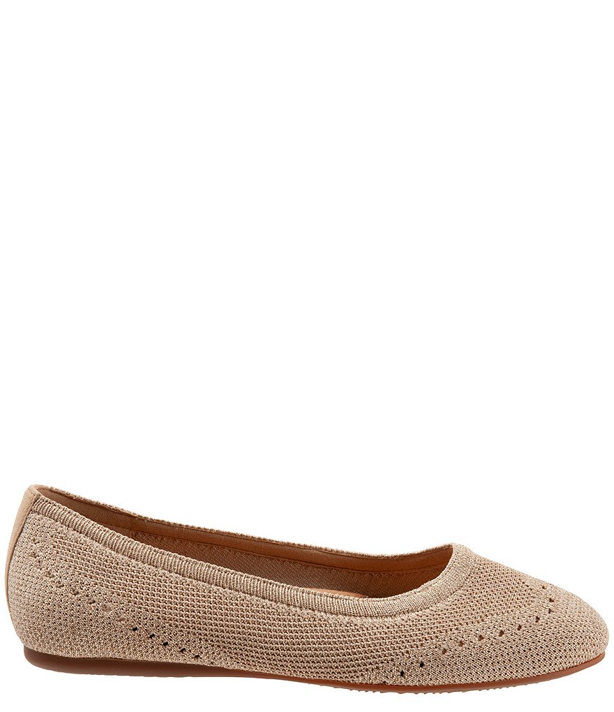 SoftWalk Santorini Tailored Stretch Knit Slip On Flats
