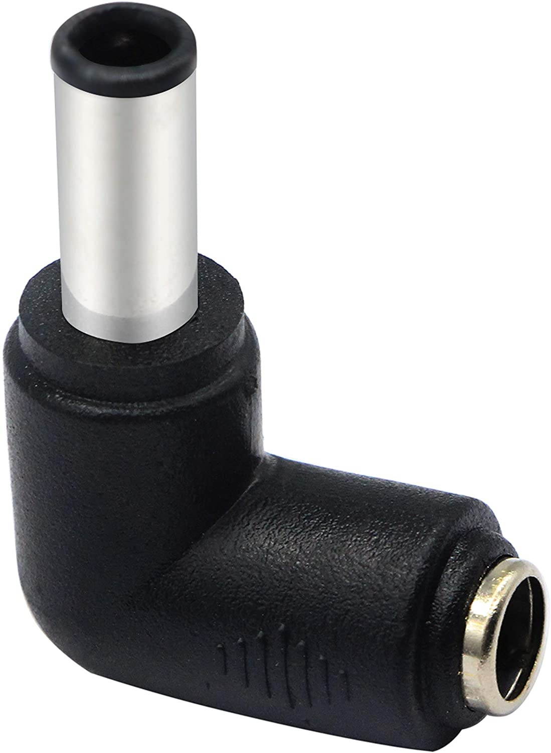 zdyCGTime DC6.0x4.3mm Male 90 Degree Angle to DC5.5x2.1mm Female Adapter 5 Volt DC Barrel Power Jack Charging Cable Connector for Tablet (DC6.0x4.3mm)(2pack)