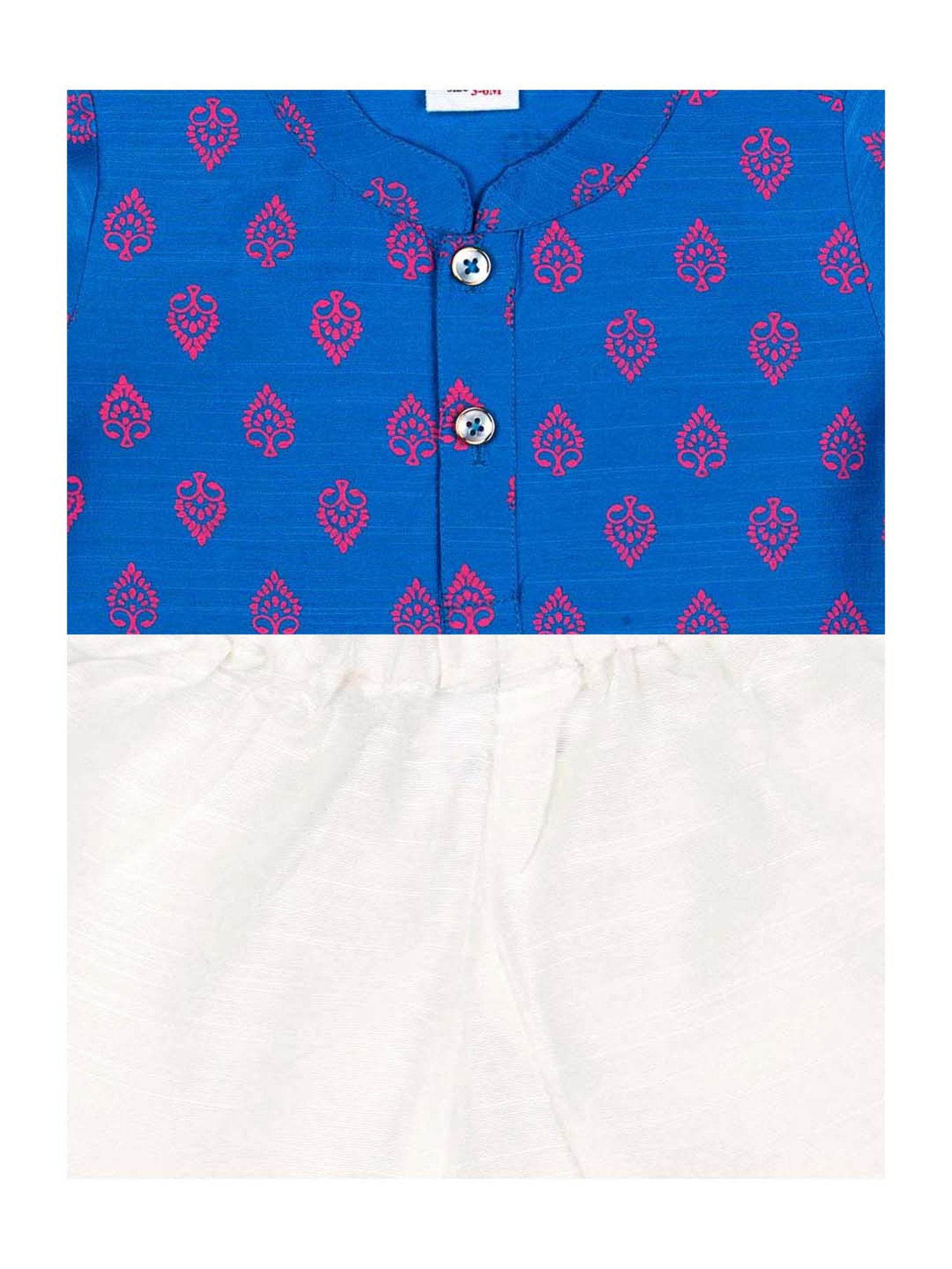 Mee Mee Kids Blue Printed Kurta Set