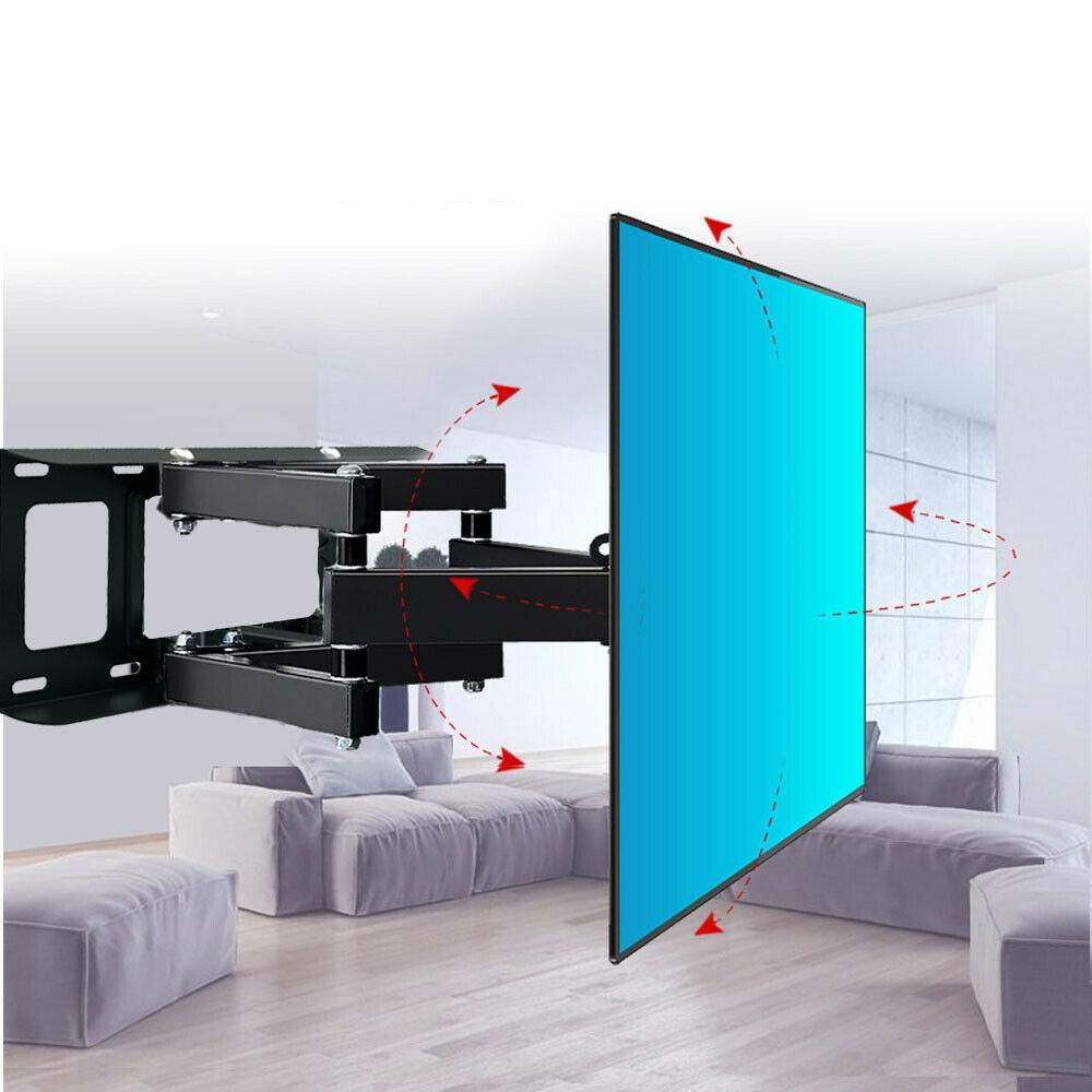 32-70" Full Motion LCD LED Plasma Flat TV Wall Mount Bracket 55 60 65 70"