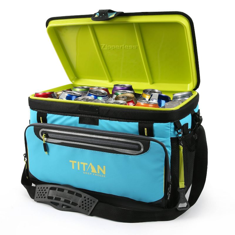 California Innovations Titan Deep Freeze 30qt Zipperless HardBody Cooler - Blue