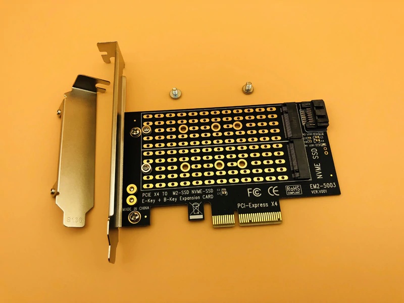 M.2 NVMe SSD PCIE X4 TO NGFF Adapter M Key B Key Dual Interface Card Support PCI Express 3.0 2230 2242 2260 2280 Size M2 SSD NEW