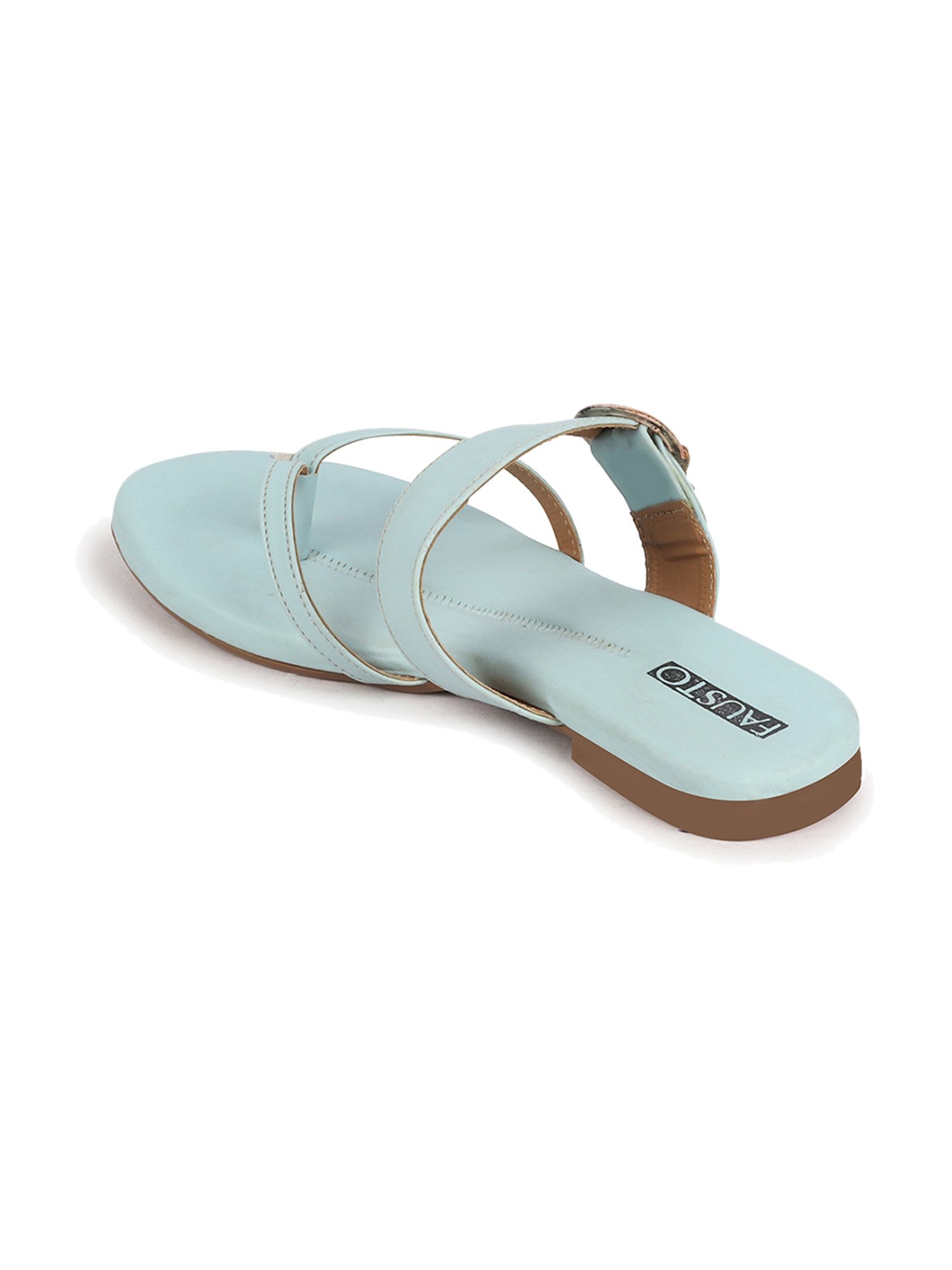 Fausto Women's Sky Blue Thong Sandals