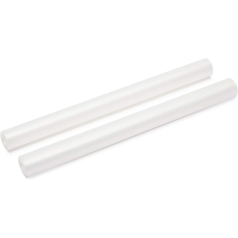 Okuna Outpost 2 Pack White Shelf Drawer Liners for Kitchen (17.7 x 59 in)