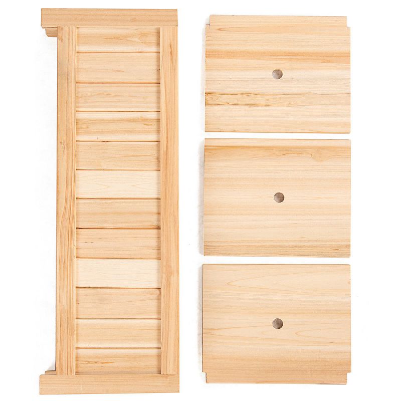 Costway Rectangle Wood Flower Planter Box Portable Raised Vegetable Patio Lawn Garden folding