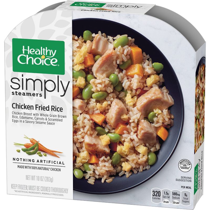 Healthy Choice Simply Steamers Frozen Chicken Fried Rice - 10oz