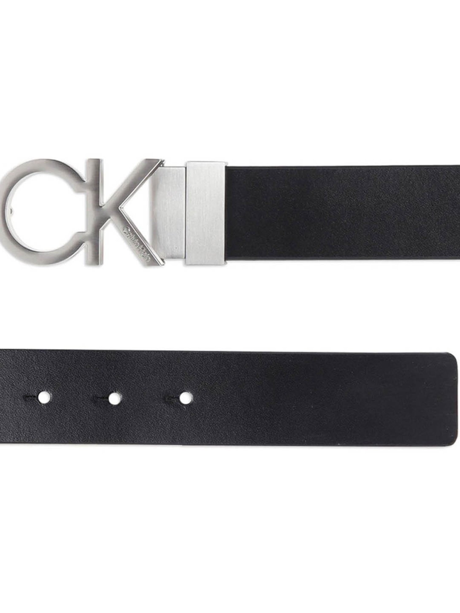 CALVIN KLEIN Black Leather Belt