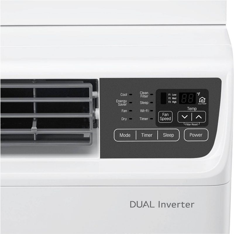 LG Electronics 14,000 BTU 115V Dual Inverter Window Air Conditioner LW1517IVSM with Wi-Fi Control
