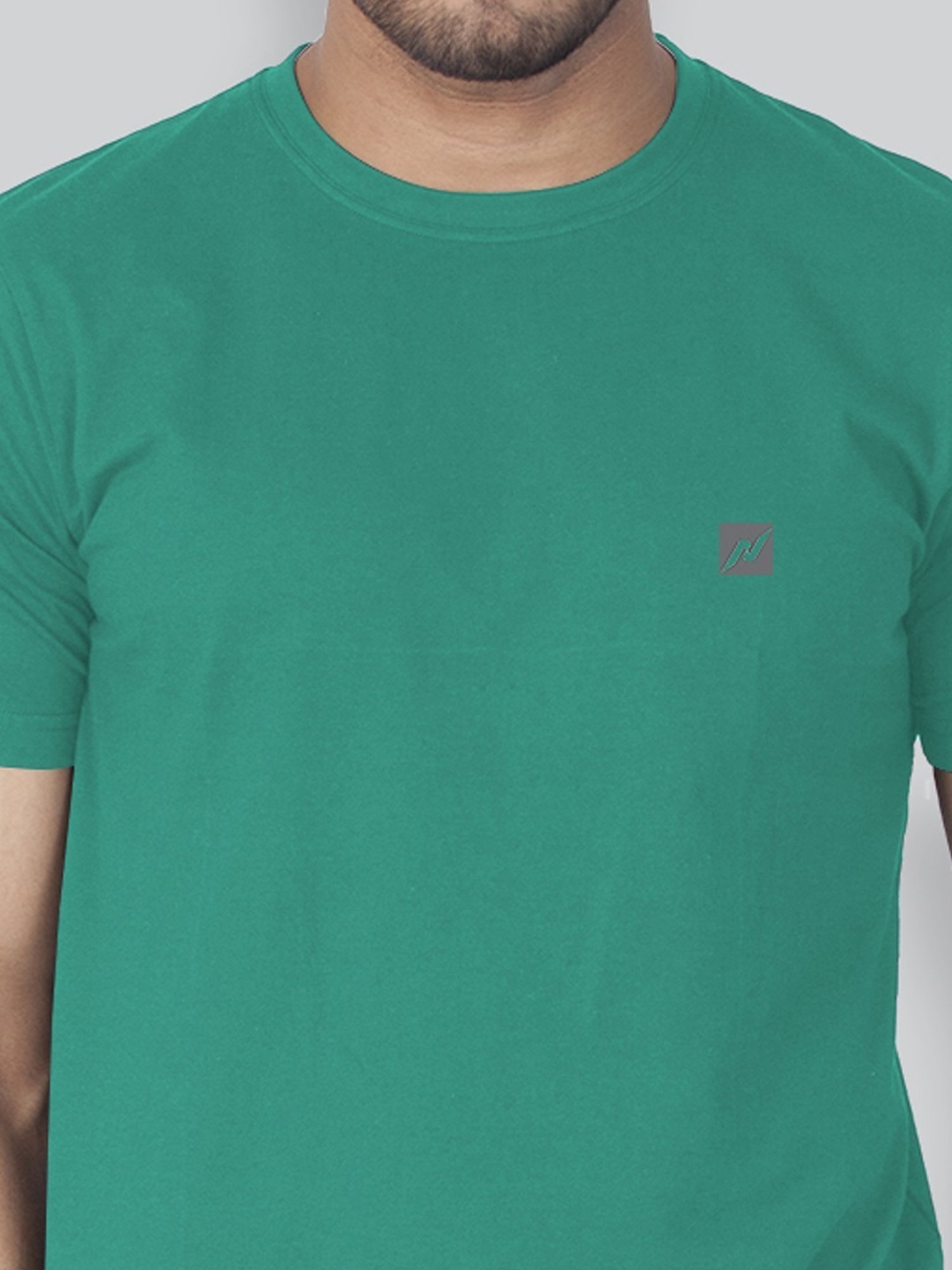 Lux Nitro Sea Green Regular Fit T-Shirt Pack of - 2