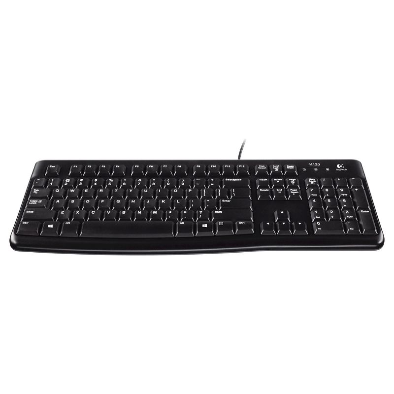 Logitech K120 Ergonomic Desktop USB Keyboard - Black (920-002478)