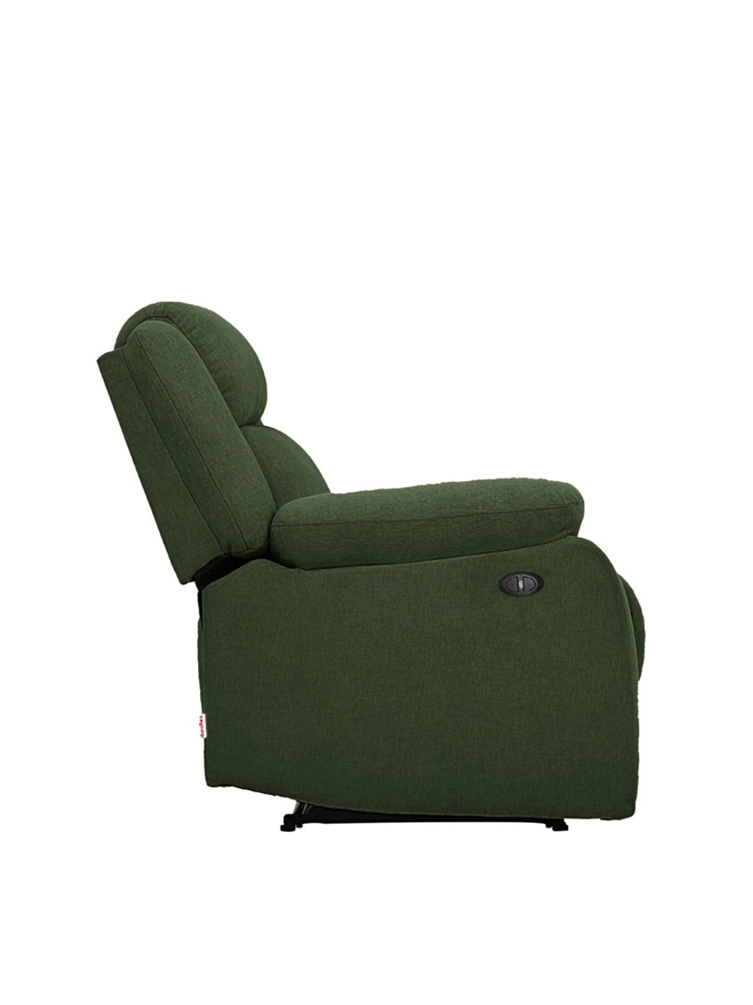 Duroflex Avalon Green Wood E - Motorized Electric Powered Single Seater Recliner with USB Port