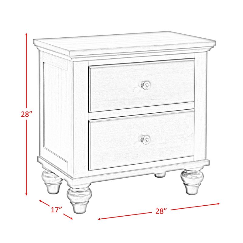 4pc King Channing Storage Bedroom Set Cherry - Picket House Furnishings