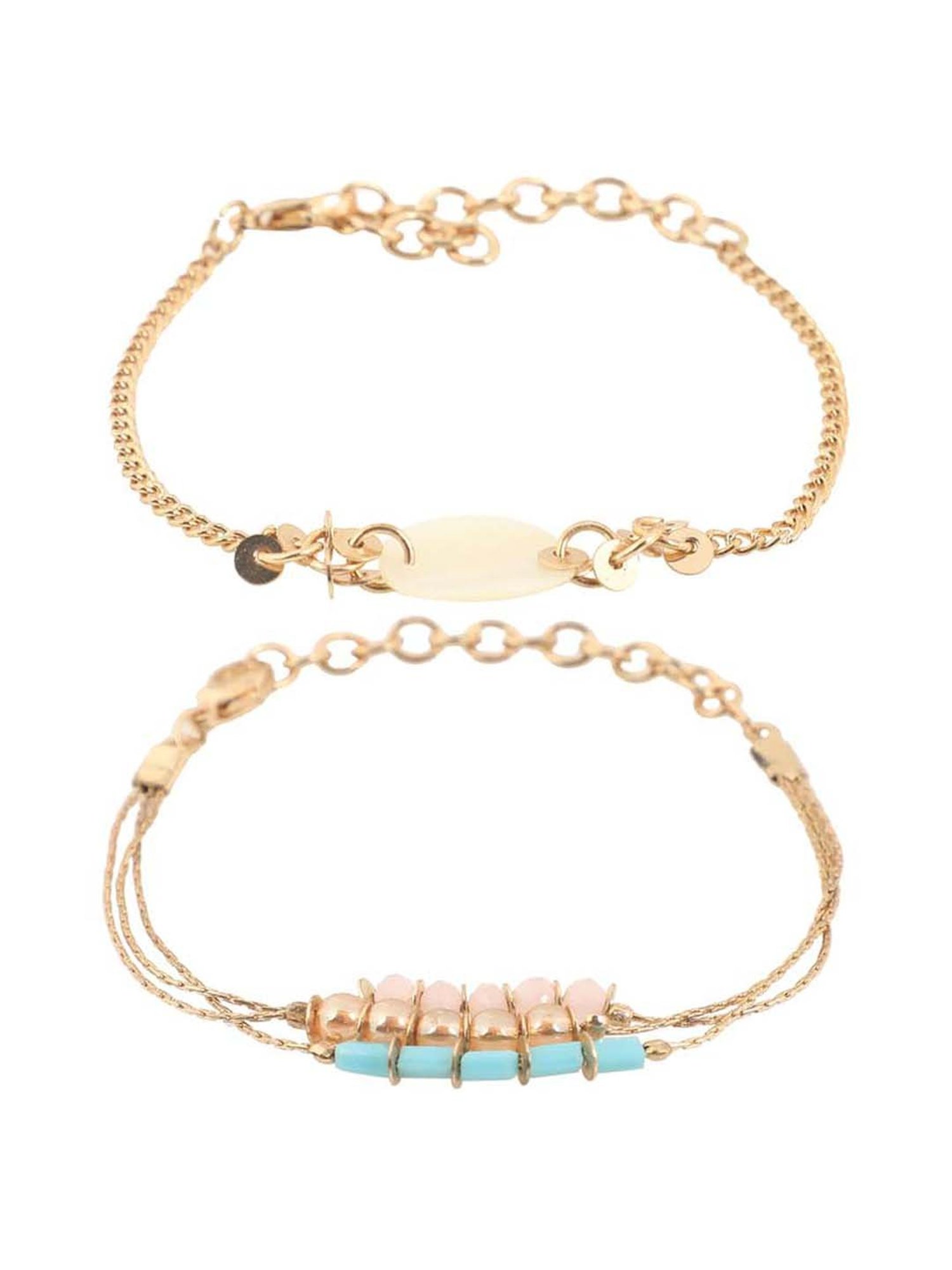 Chumbak NV3 Beach afternoon Analog Watch for Women with Bracelet Set Combo