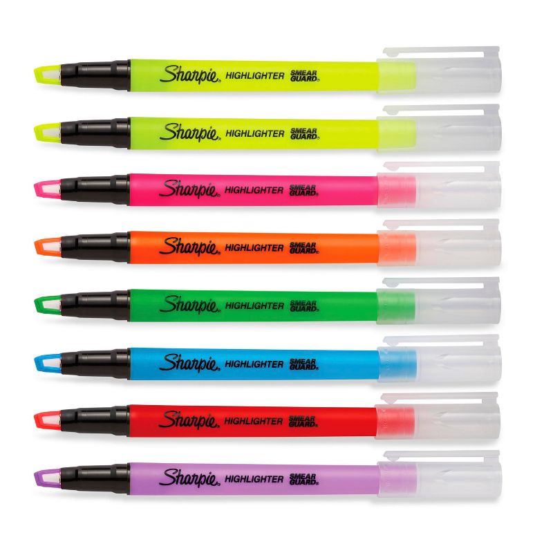 Sharpie 12pk Highlighters Clearview Chisel Tip Multicolor