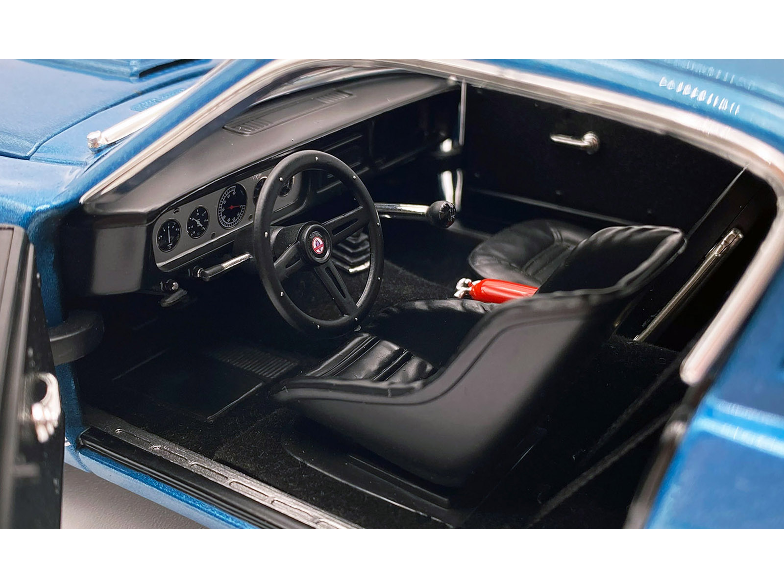 1965 Shelby GT350R Pro Touring Blue Metallic Limited Edition to 372 pieces Worldwide 1/18 Diecast Model Car by ACME