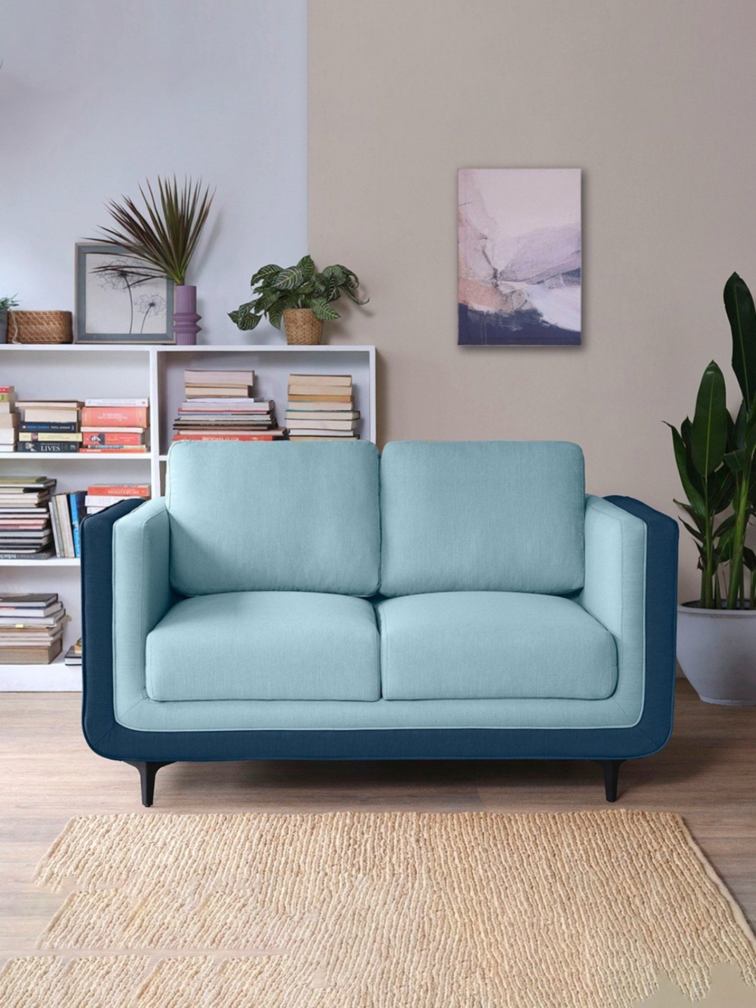 Sleepyhead Mojo Funky Blue Fabric 2 Seater Sofa