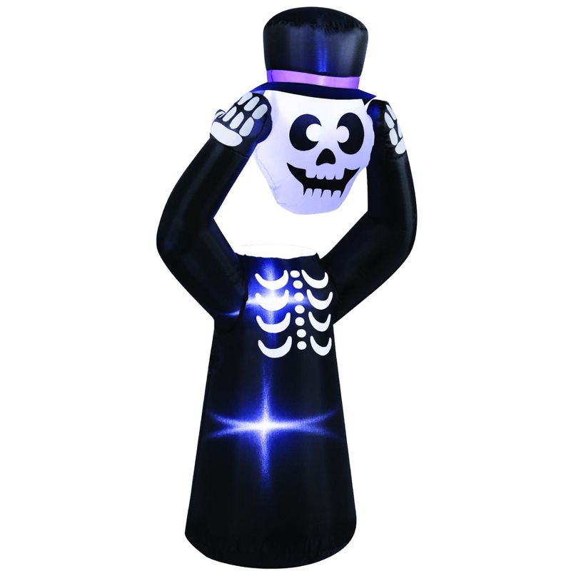 Occasions 4' Inflatable HEADLESS Skeleton , 4 ft Tall, Black