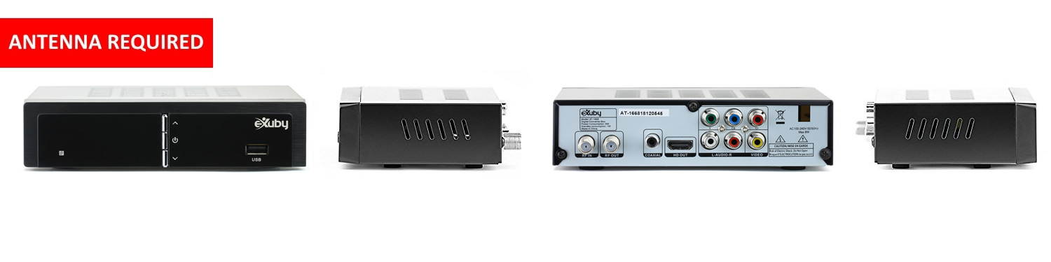 Digital Converter Box for TV w/ RCA Cable for Recording and Viewing Full HD Digital Channels FREE (Instant or Scheduled Recording, 1080P HDTV, HDMI Output, 7 Day Program Guide)