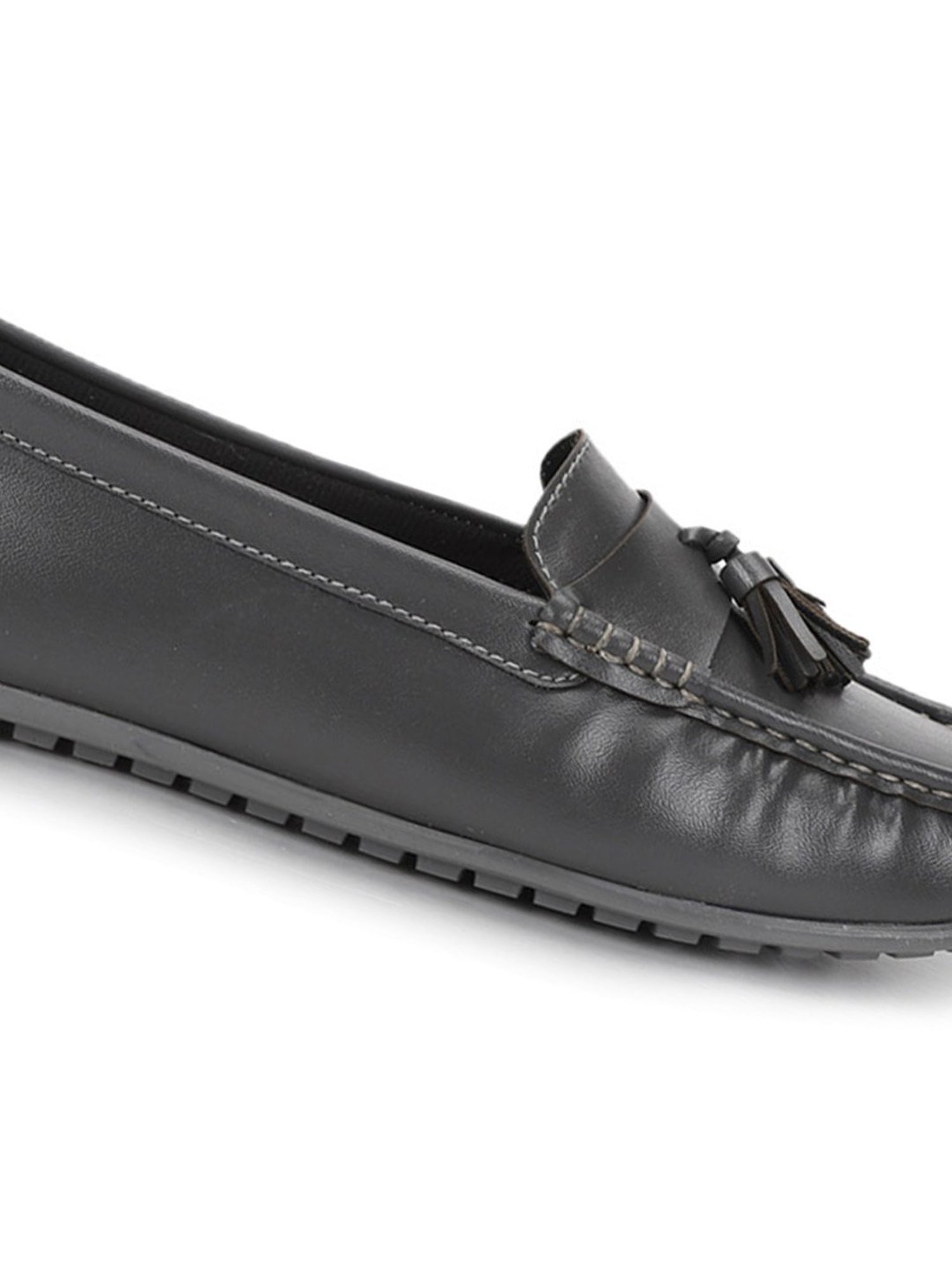 Yoho Women's Coal Grey Casual Mocassins