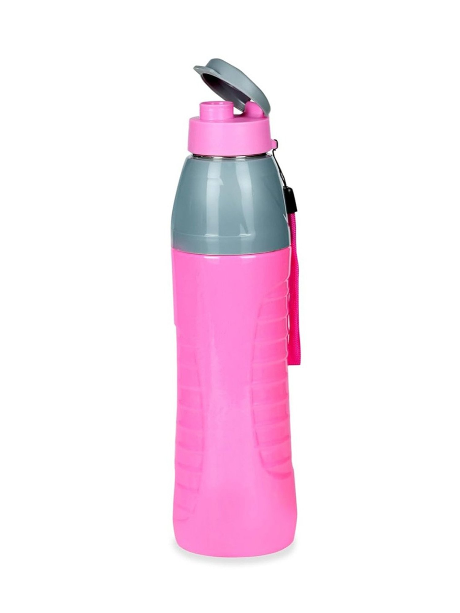 Varmora Gripo Pink Stainless Steel Insulated Inner Steel Outer Plastic Water Bottle - 700 ml