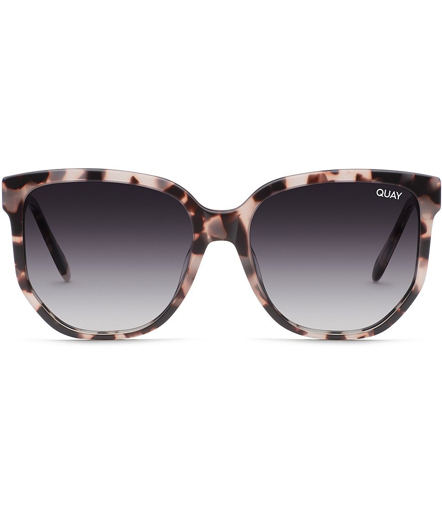 Quay Australia Coffee Run Oversized Round Cat Eye Sunglasses