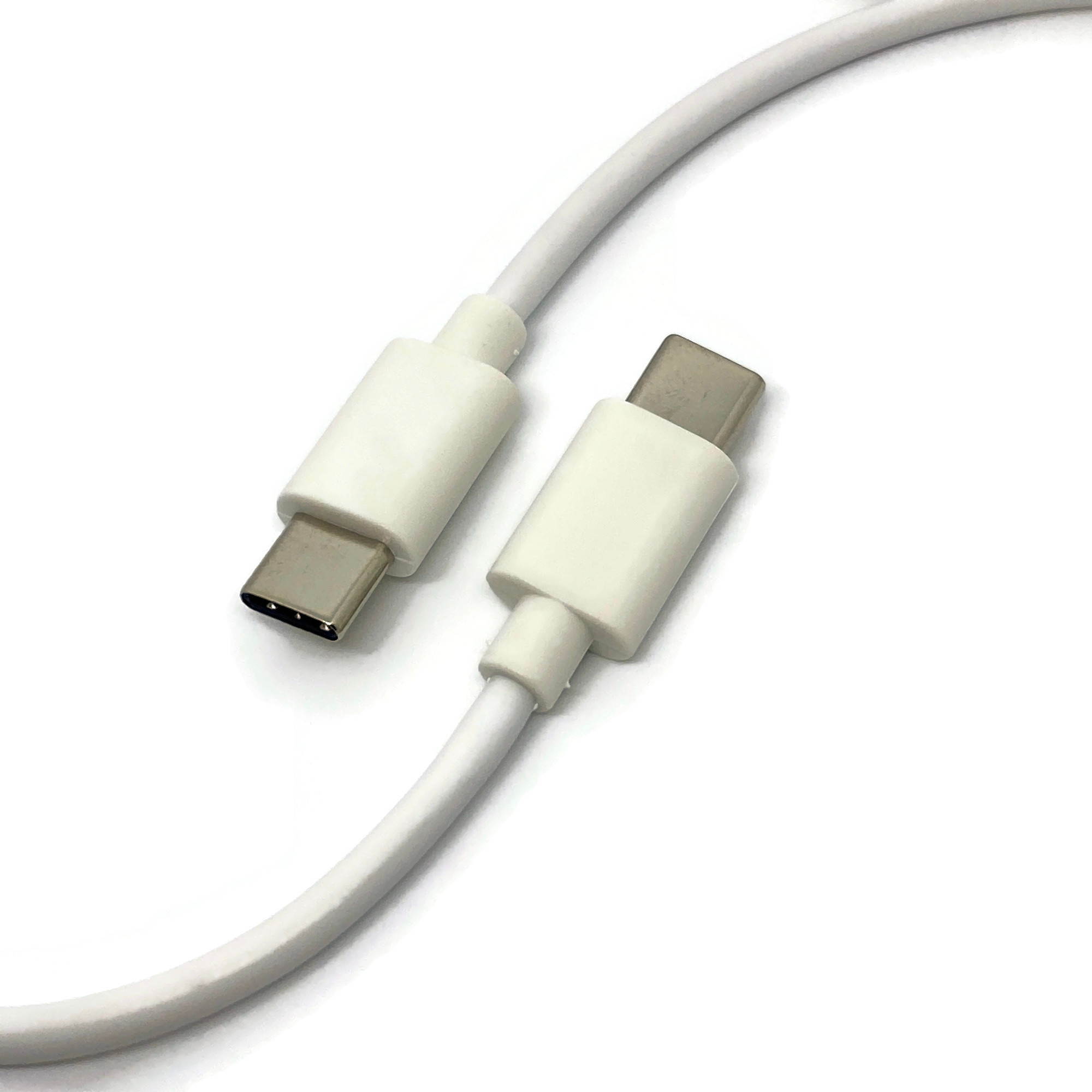 USB C to USB C Cable 1ft Type-C Fast Charging Data Cord Short White USB Type C for MacBook, iPad Pro, Samsung Galaxy S21 S20, Note 20, Google Pixel 5