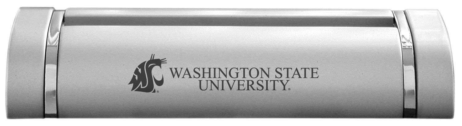 LXG, Inc. Washington State University-Desk Business Card Holder -Silver