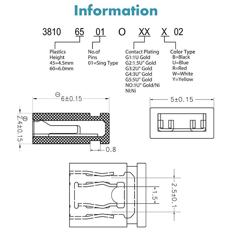 Pieces Standard Computer Jumper Caps Header Pin Shunt Short Circuit 2-Pin Connector Open Top 2.54mm. Suitable for Arduino Raspberry Pi PCB PC DVD HDD Motherboard Shorting and Other Items.