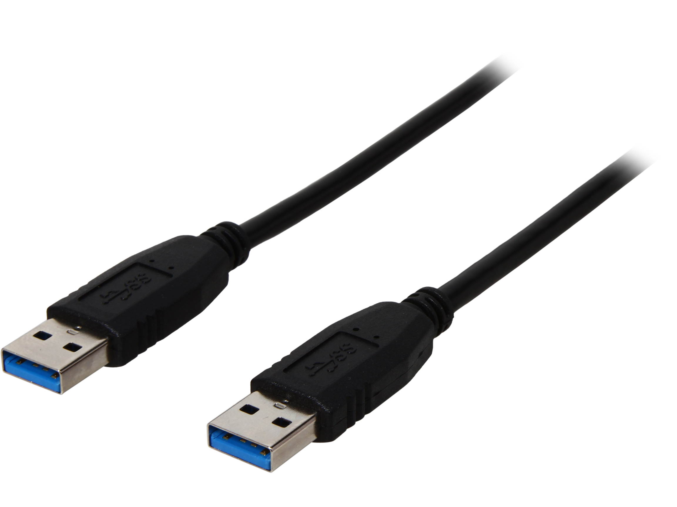 Nippon Labs USB3-6MM-BK 6 ft. Black USB 3.0 A Male to A Male Cable